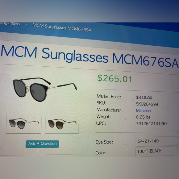 MCM SUNGLASSES - Picture 5 of 5